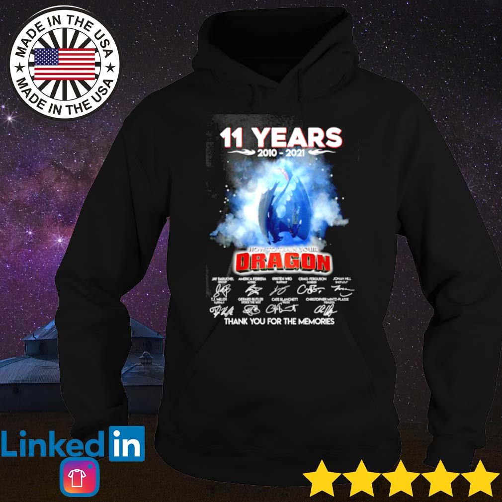 11 Years of how to train your dragon 2010-2021 signatures s Hoodie