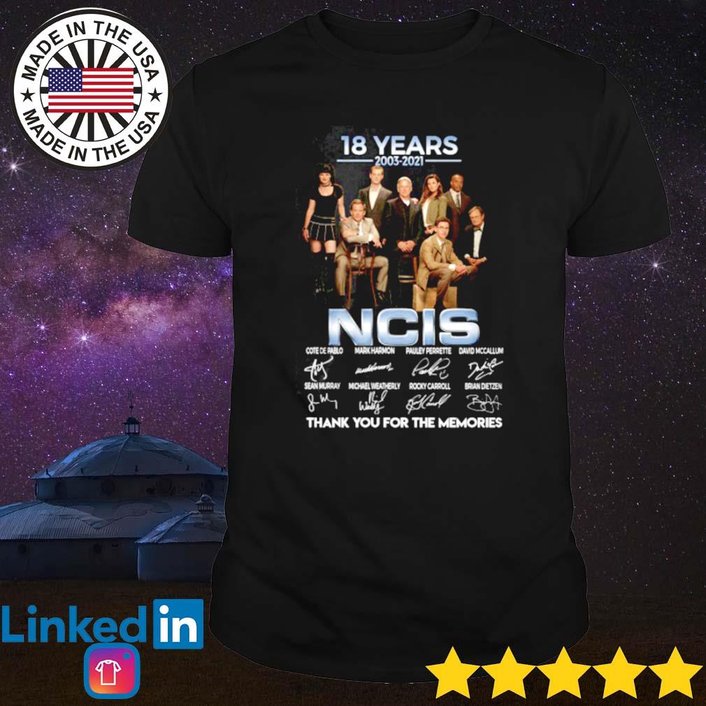 18 Years of Ncis 2003-2021 all characters shirt