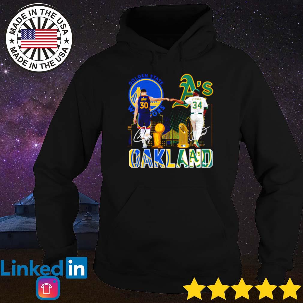 Golden State Warriors Oakland Athletics Stephen Curry and Dave Stewart s Hoodie