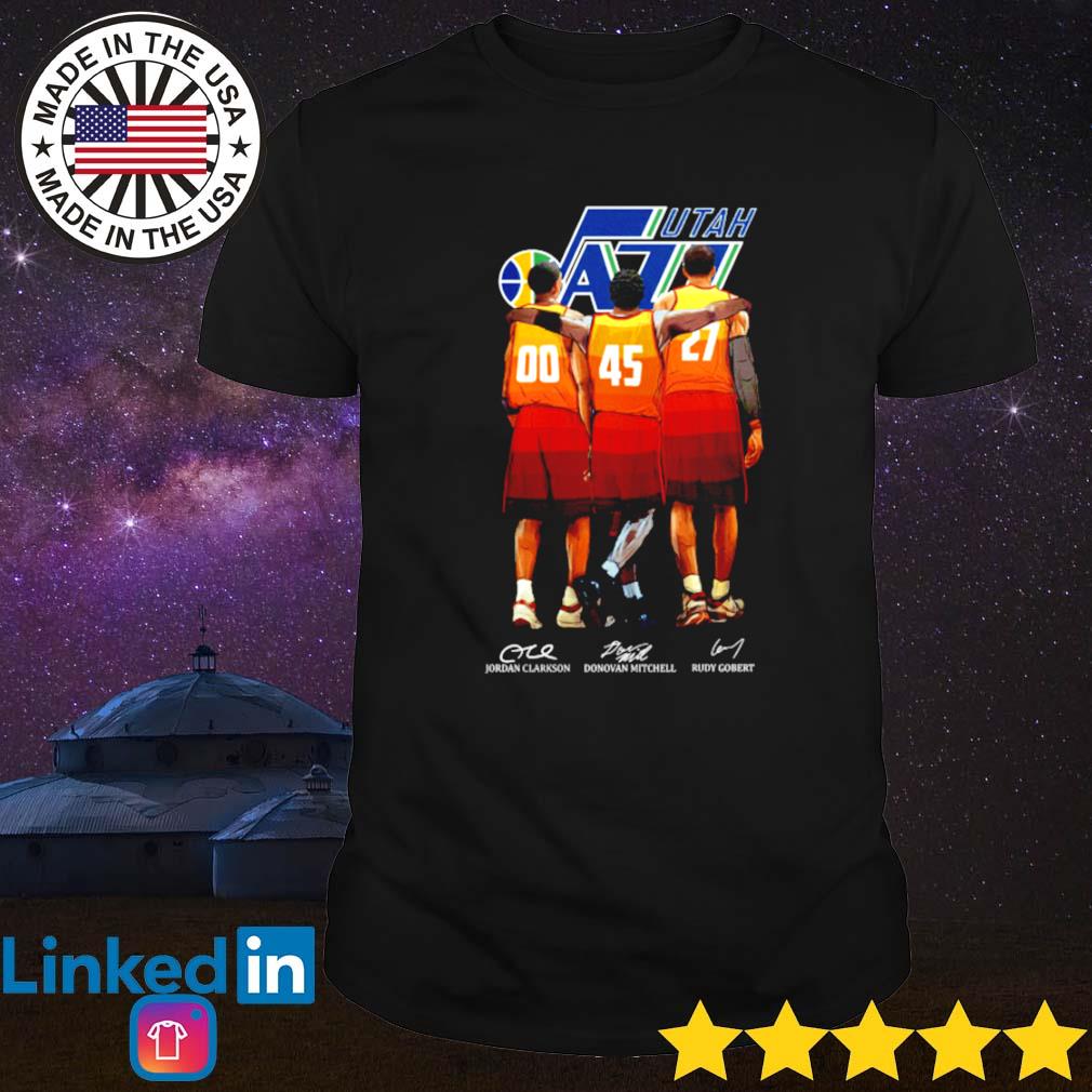 Jordan Clarkson Donovan Mitchell Rudy Gobert Utah Jazz shirt