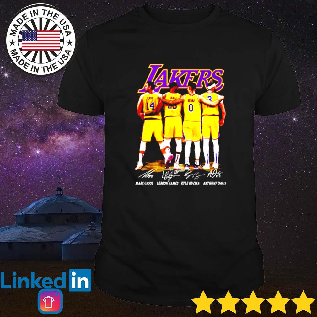 Lakers Marc Gasol Lebron James Kyle Kuzma Anthony Davis shirt