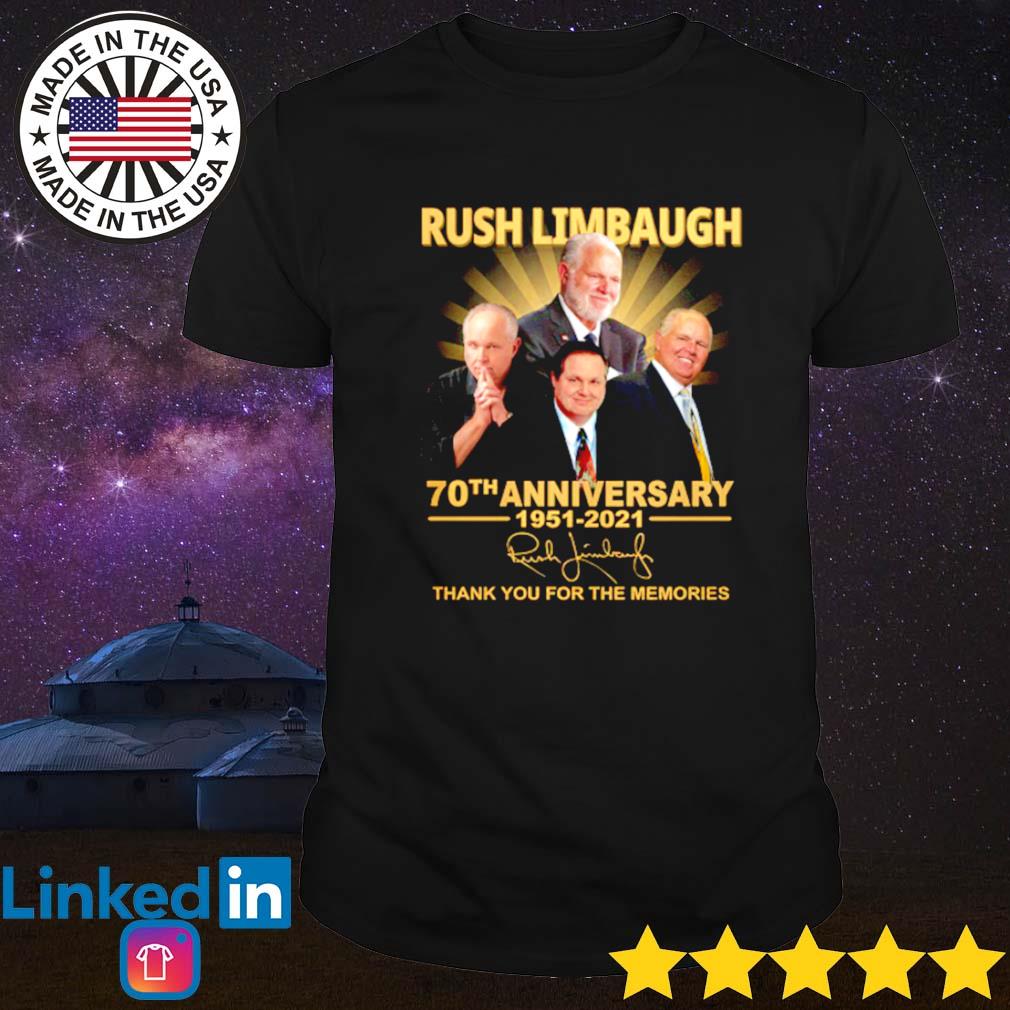 Rush Limbaugh 70th anniversary 1951-2021 shirt