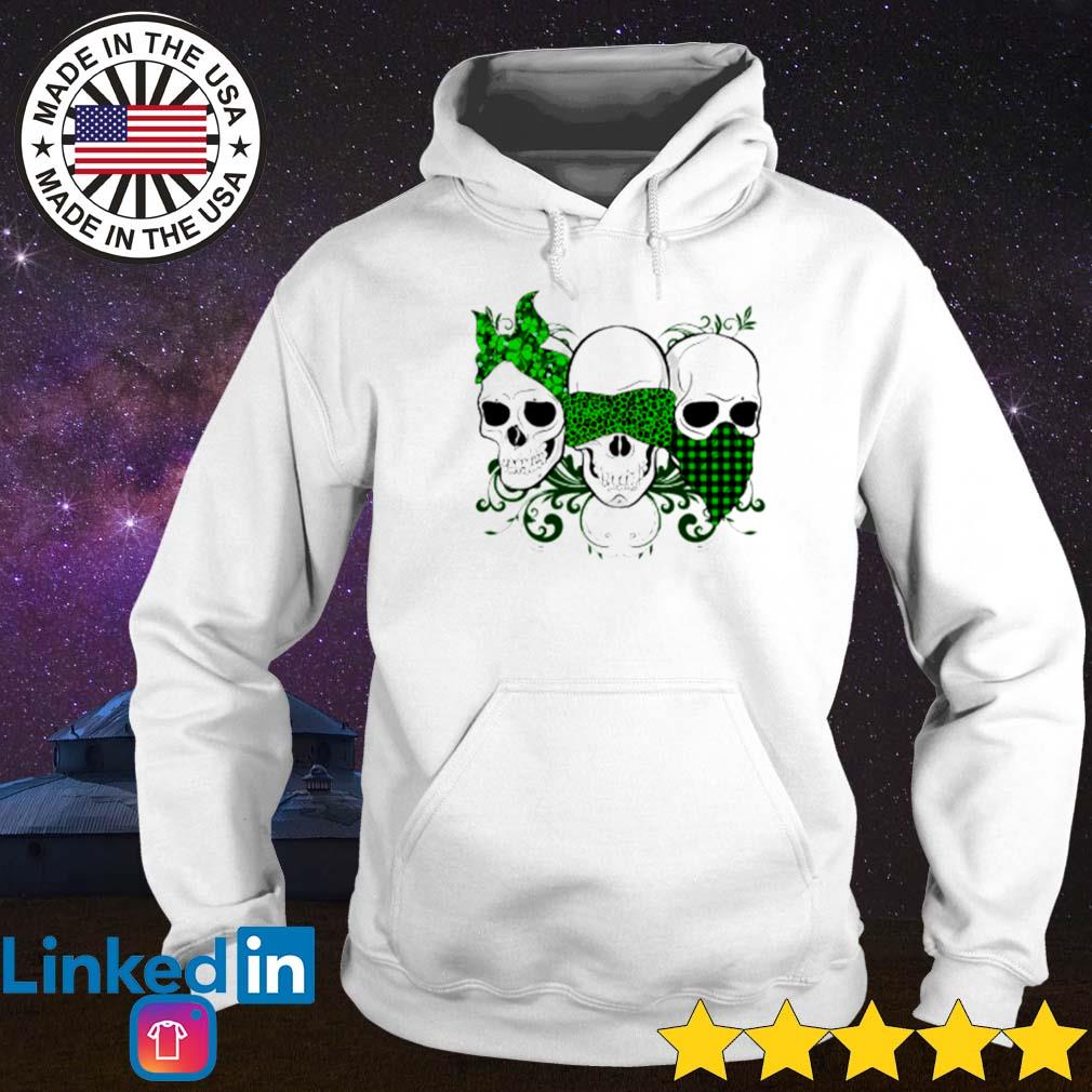 Skull bandana St Patrick's day s Hoodie