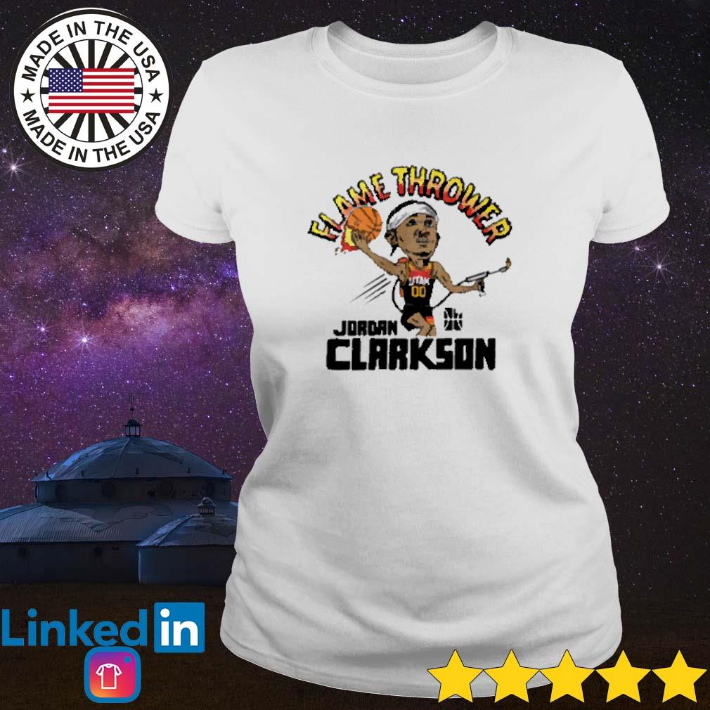 jordan clarkson flame thrower shirt