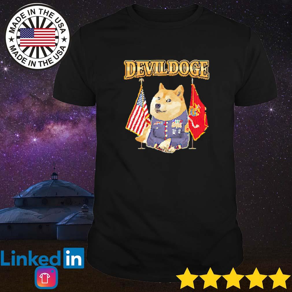 Devil Dogecoin USA flag shirt, hoodie, sweater, long ...