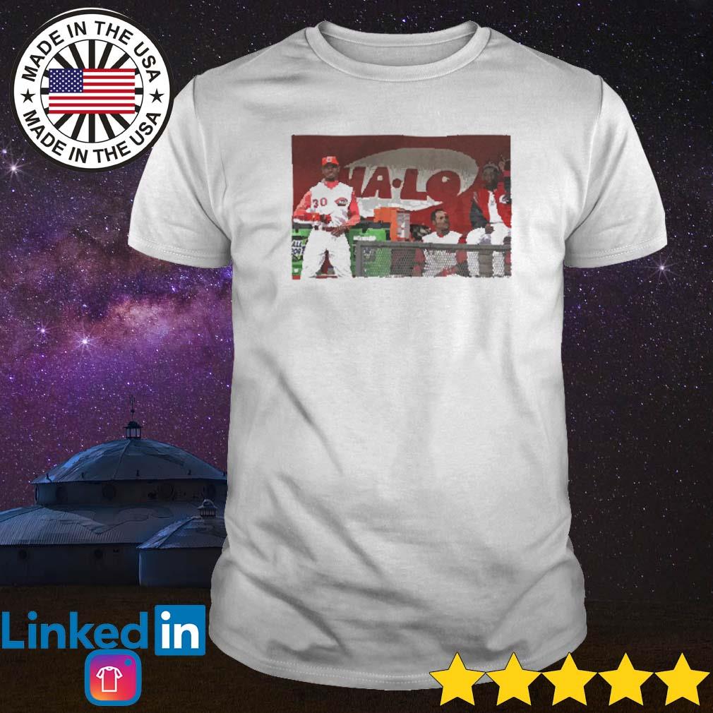 Ken Griffey Jr Barry Larkin And Deion Sanders Together In The Reds Dugout  Shirt,Sweater, Hoodie, And Long Sleeved, Ladies, Tank Top