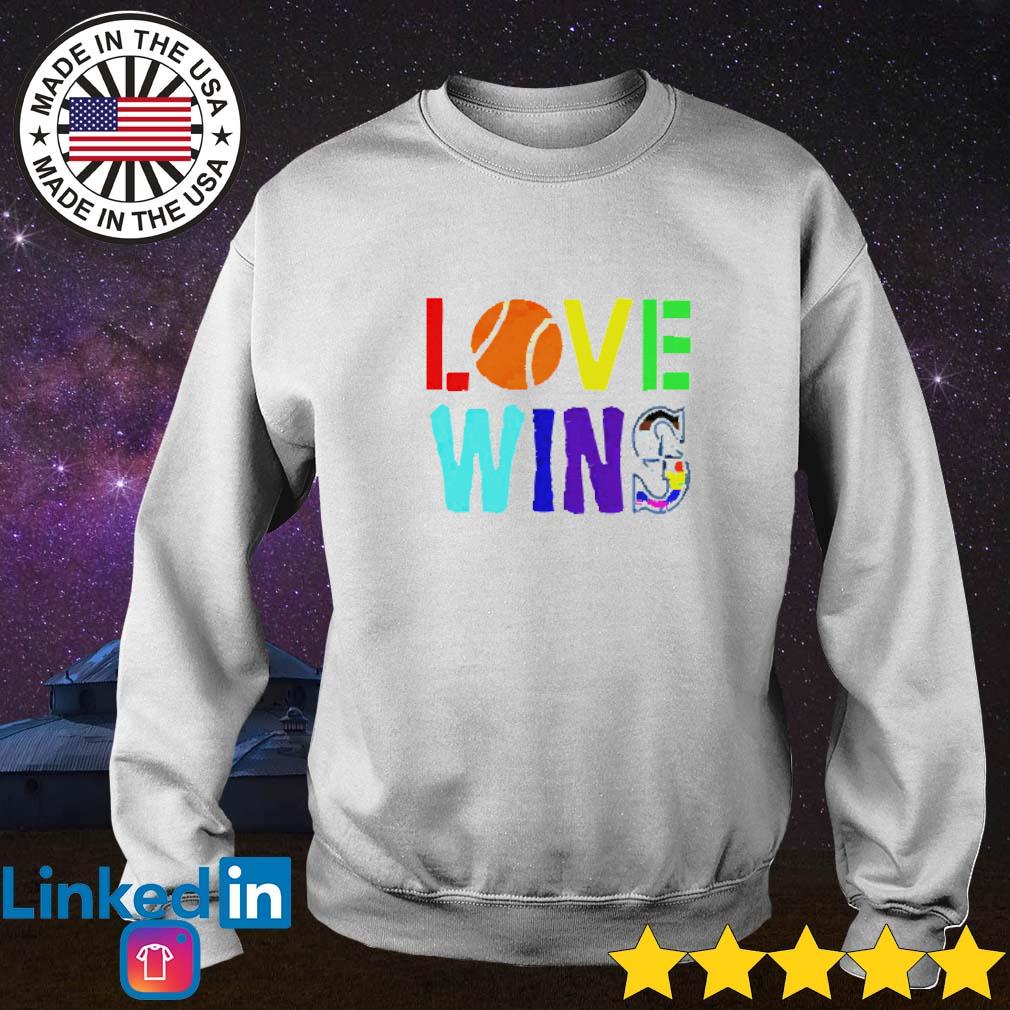 Buy Maverick Love Wins Seattle Mariners Pride Shirt For Free