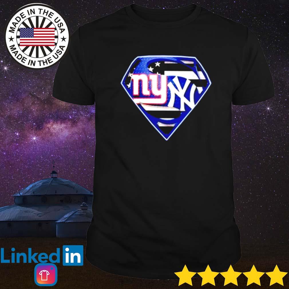 New York Giants vs New York Yankees Superman logo shirt, hoodie