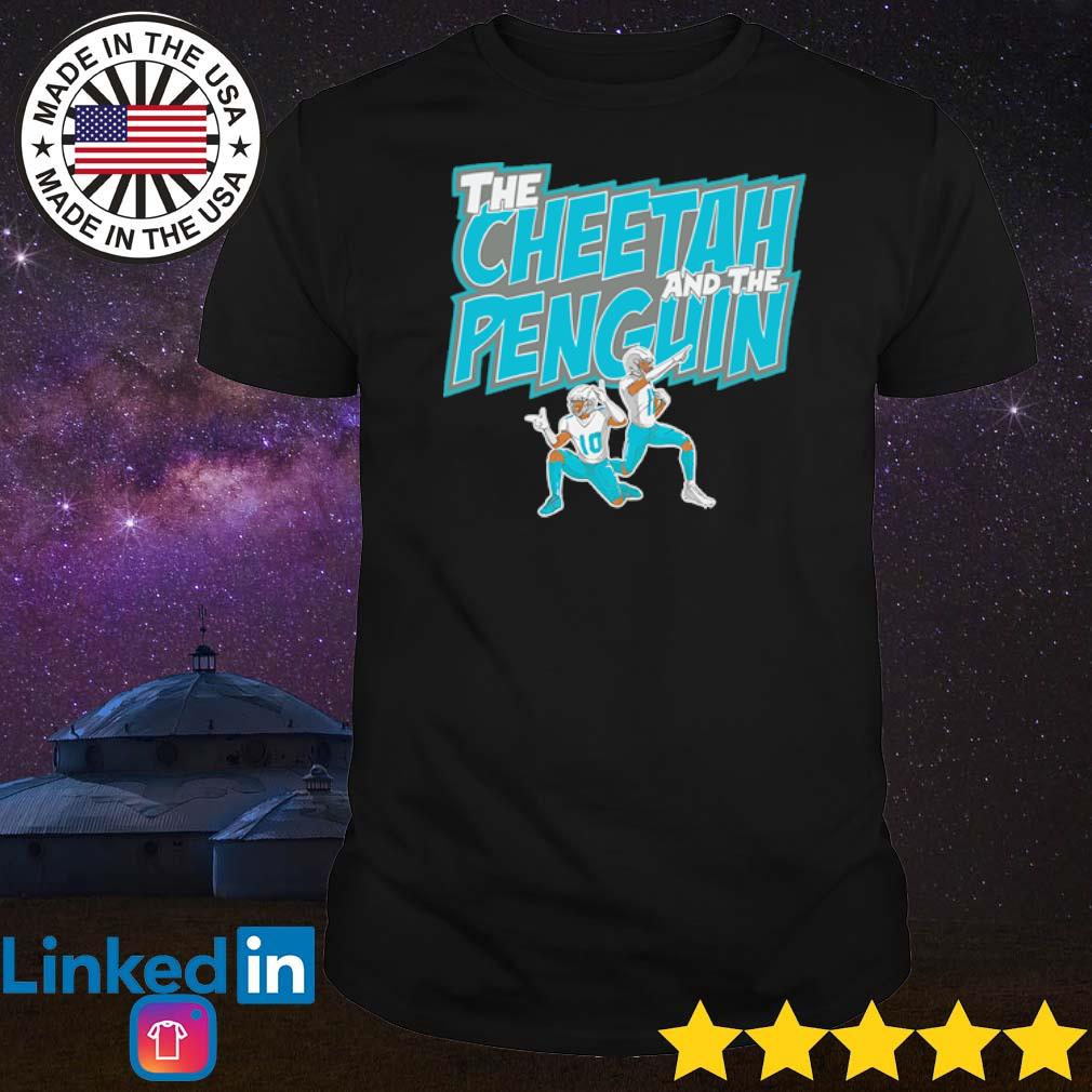 Tyreek Hill The Cheetah and the Penguin Miami Dolphins Funny T-Shirt Gift  Fan