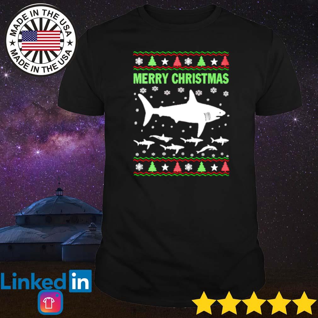 Best Shark merry Christmas shirt