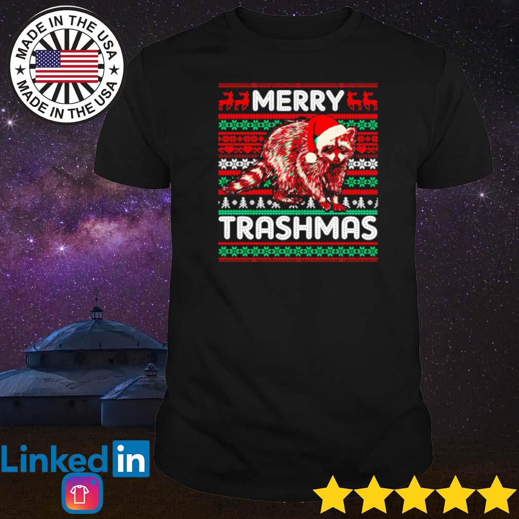 Official Raccoon merry trashmas ugly Christmas shirt