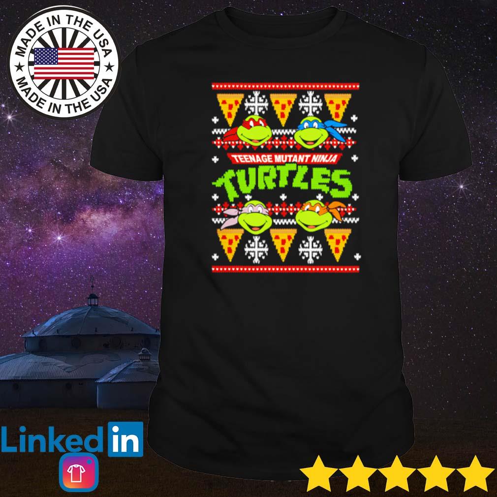 Official Teenage Mutant Ninja Turtles pizza ugly Christmas shirt