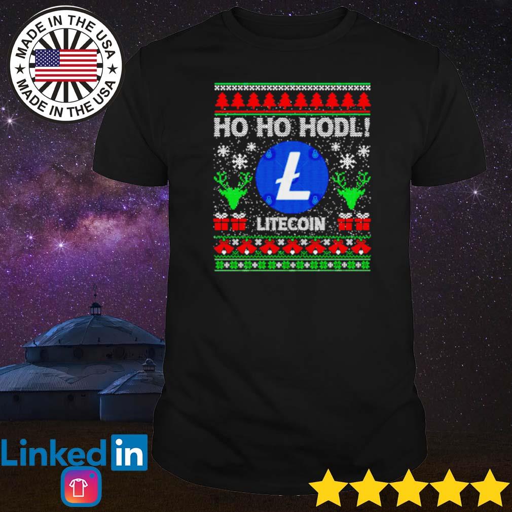 Premium Ho ho hodl Litecoin ugly Christmas shirt