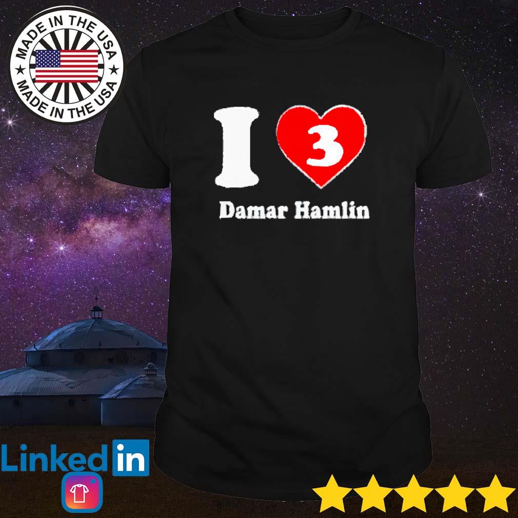 Love for 3 Damar Hamlin shirt, hoodie, sweater, long sleeve and tank top