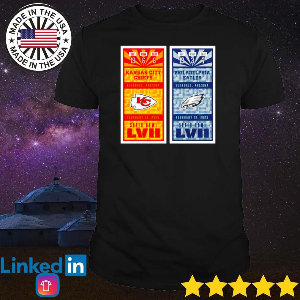 Super Bowl 2023 LVII Shirt, Kansas City Chiefs Vs Philadelphia