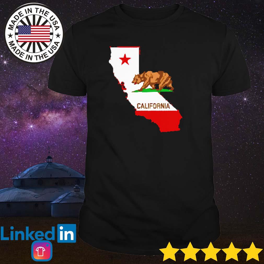 Awesome Bear California Flag Map shirt