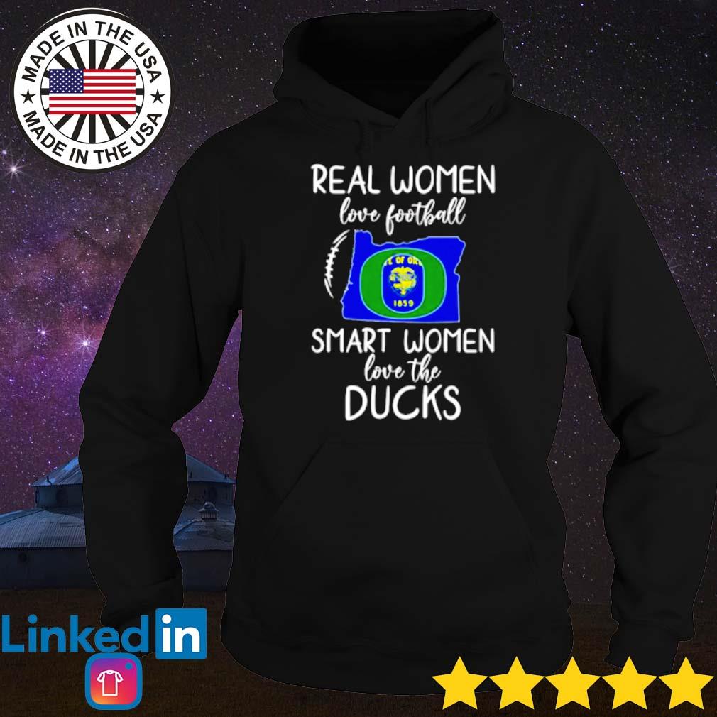 Real women love football smart women love the Oregon Ducks players shirt,  hoodie, sweater, long sleeve and tank top