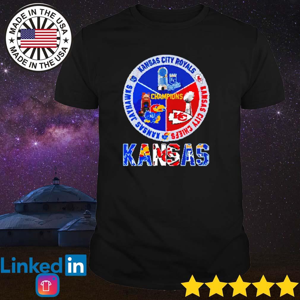 Kansas Jayhawks Chiefs Royals logo shirt, hoodie, sweater, long sleeve and  tank top