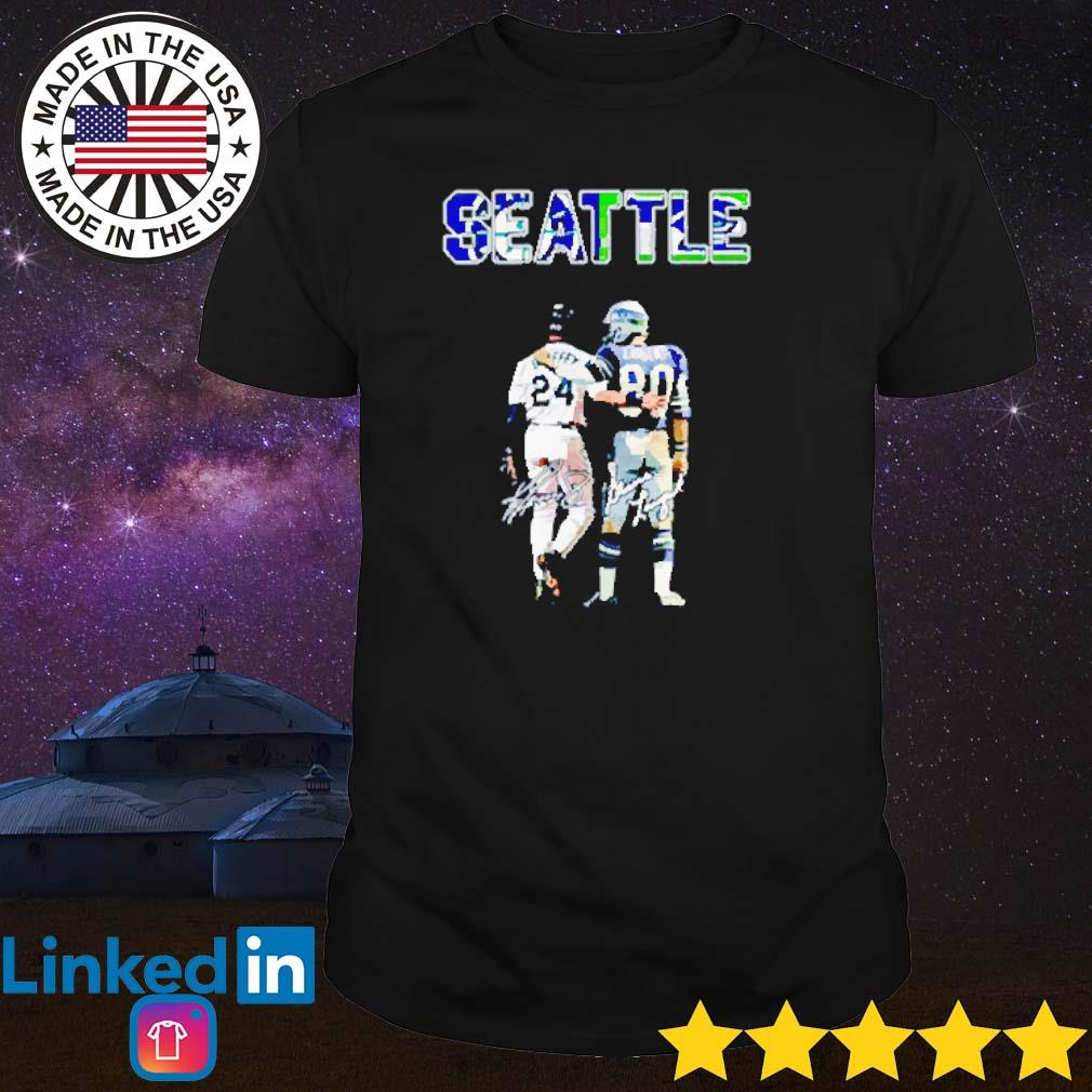 Funny Seattle Seahawks and Seattle Mariners Griffey and largent signatures  shirt, hoodie, sweater, long sleeve and tank top