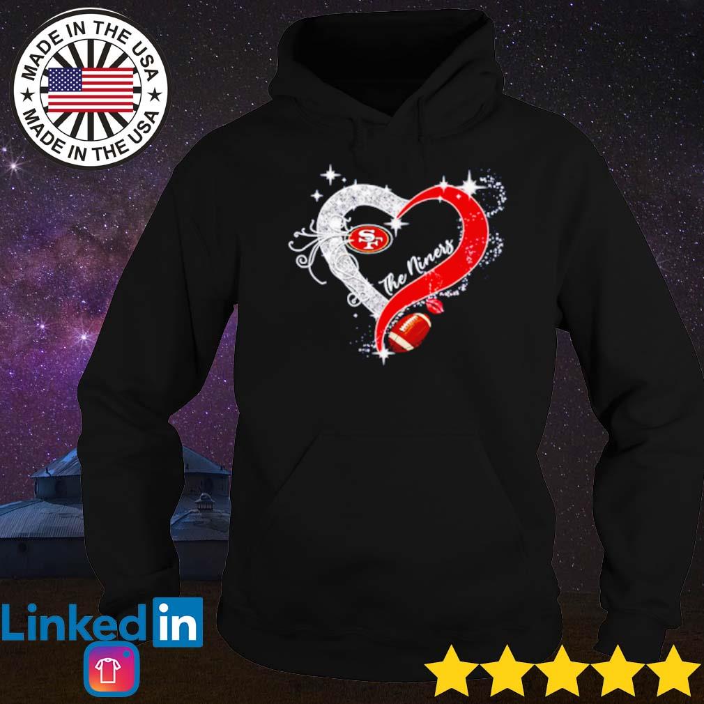 The Niness San Francisco 49ers Diamon Heart T-shirts, hoodie, sweater, long  sleeve and tank top