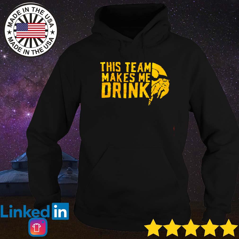 Original Minnesota Vikings this team makes me drink shirt, hoodie