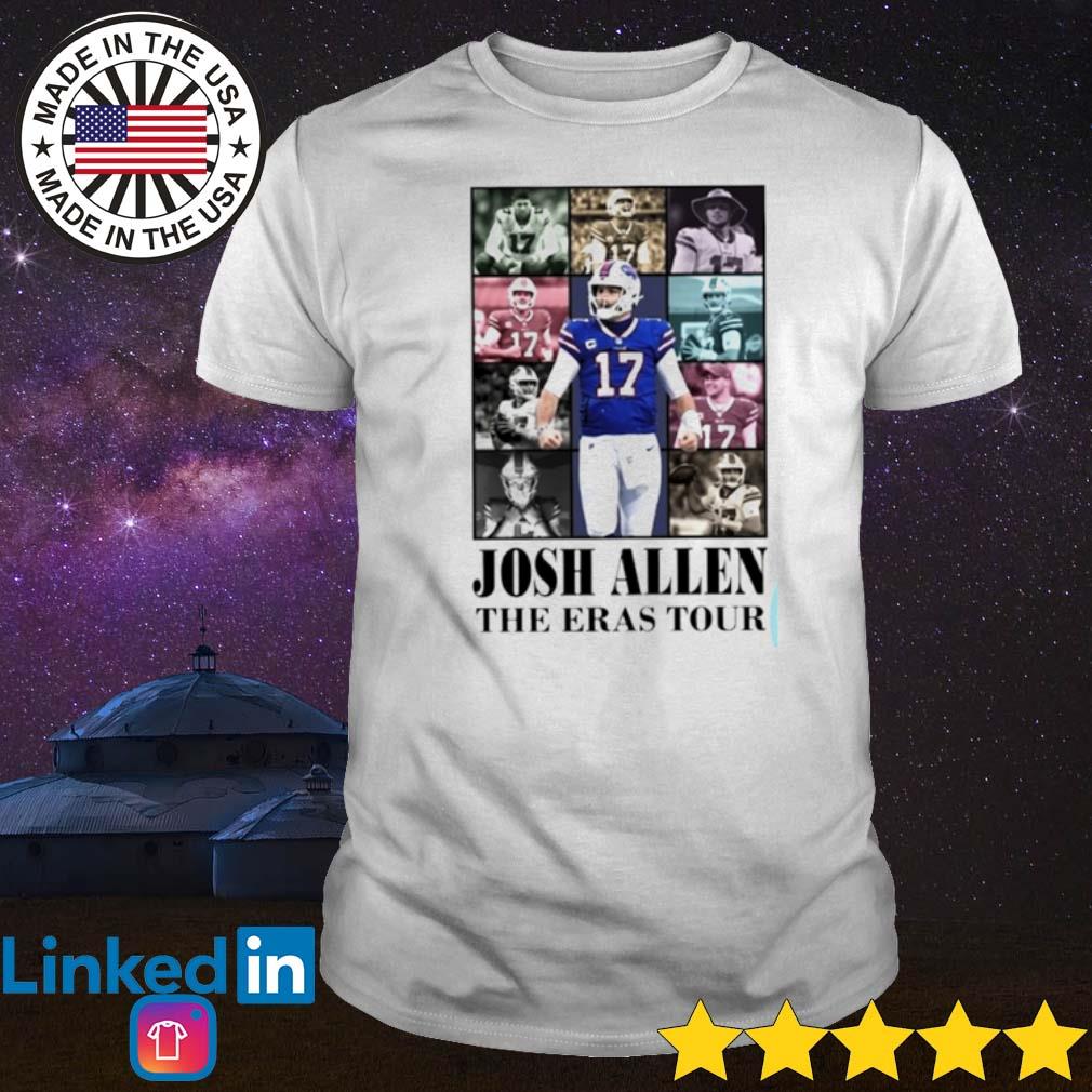 Printify Josh Allen Eras Tour Shirt, Buffalo Football Tour T-Shirt, Bills Mafia Eras Tour White / S