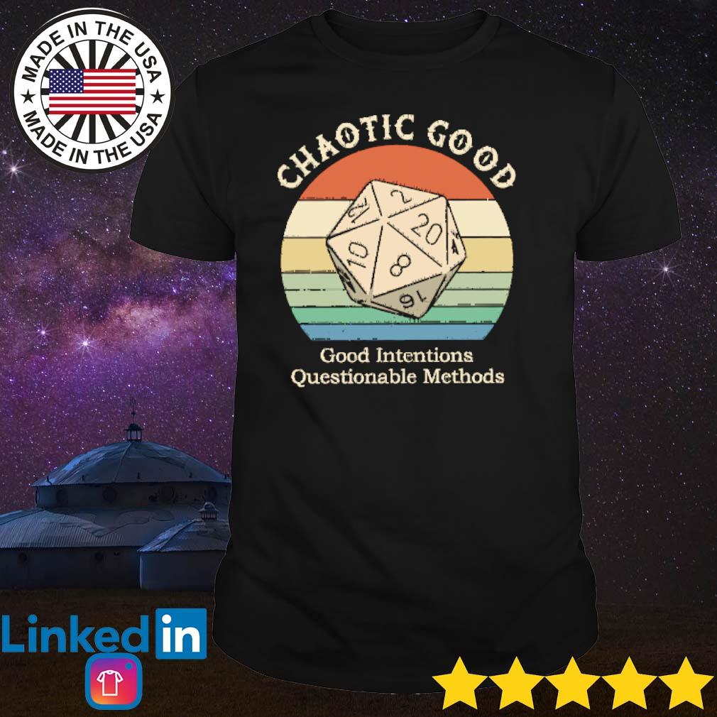 Funny Chaotic good Dungeon & Dragon good intentions shirt