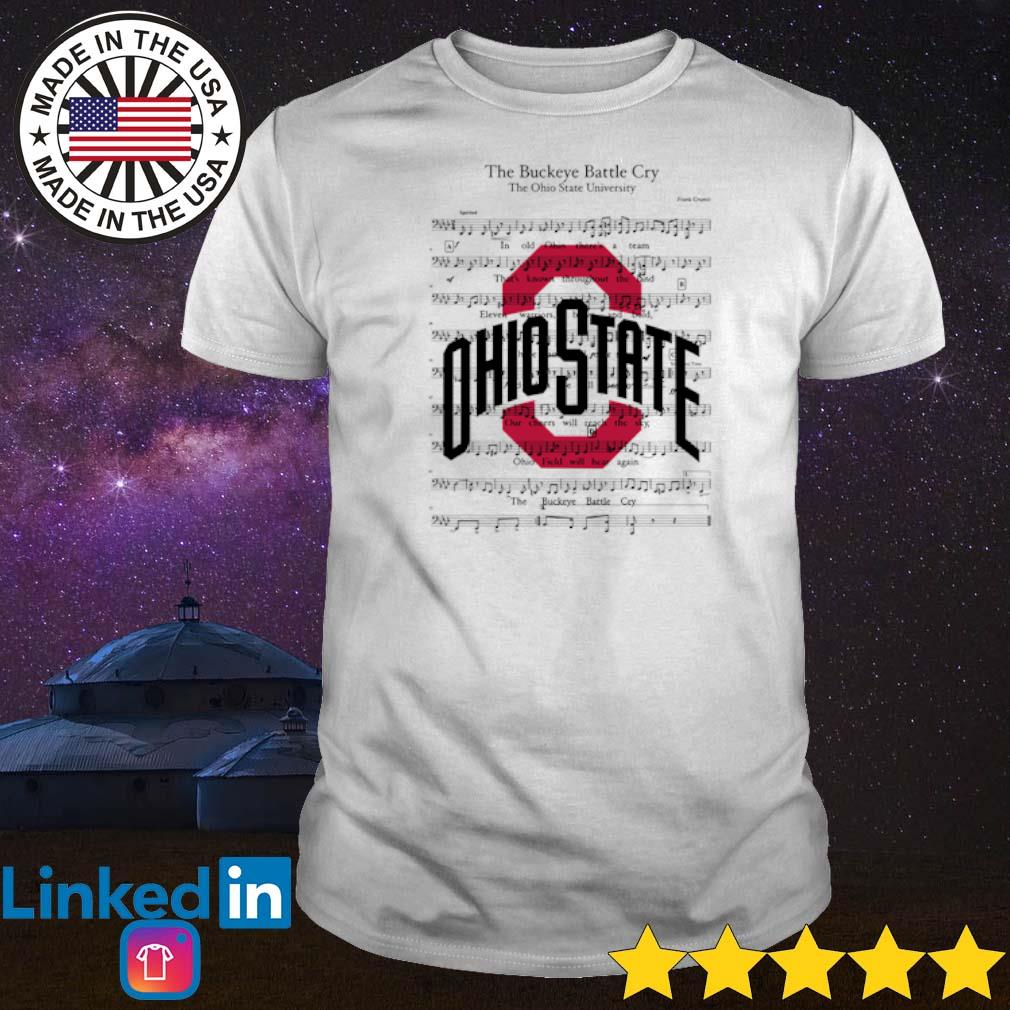 Top The Buckeye Battle Cry the Ohio State University song shirt