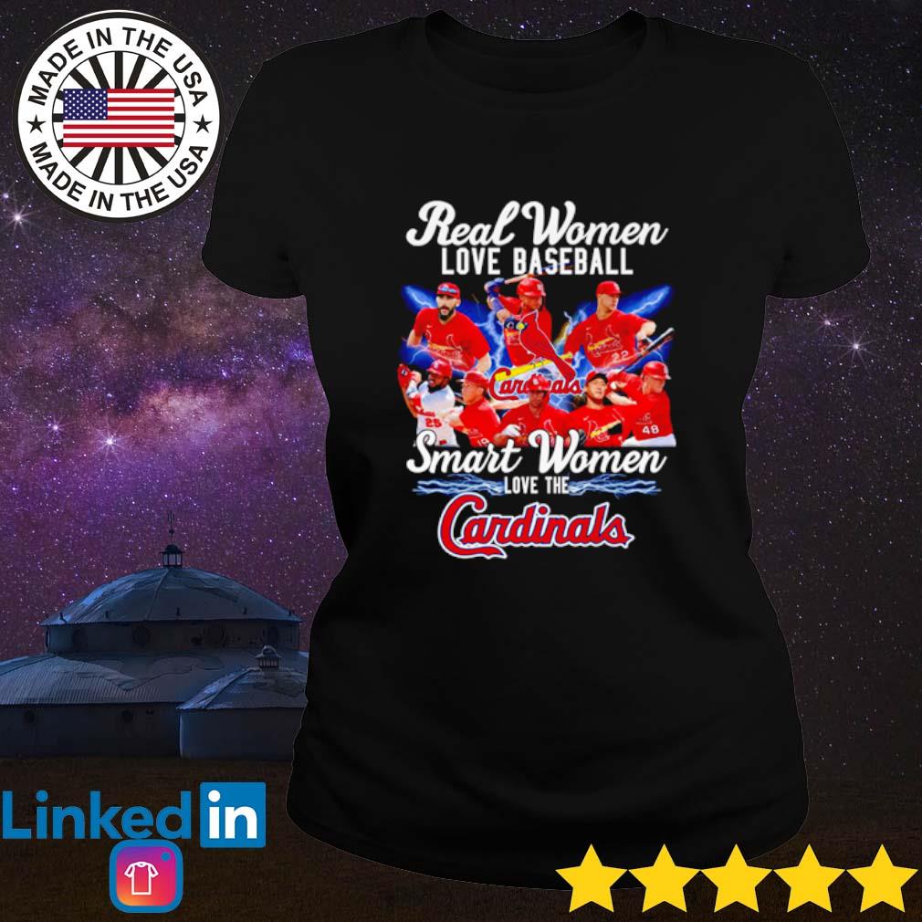 Real women love baseball smart women love the St Louis Cardinals shirt,  hoodie, sweater, long sleeve and tank top