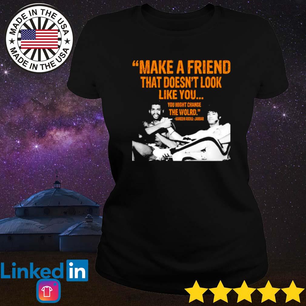 kareem abdul jabbar make a friend shirt