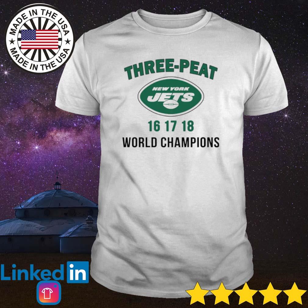 Three peat New York Jets Champions shirt 